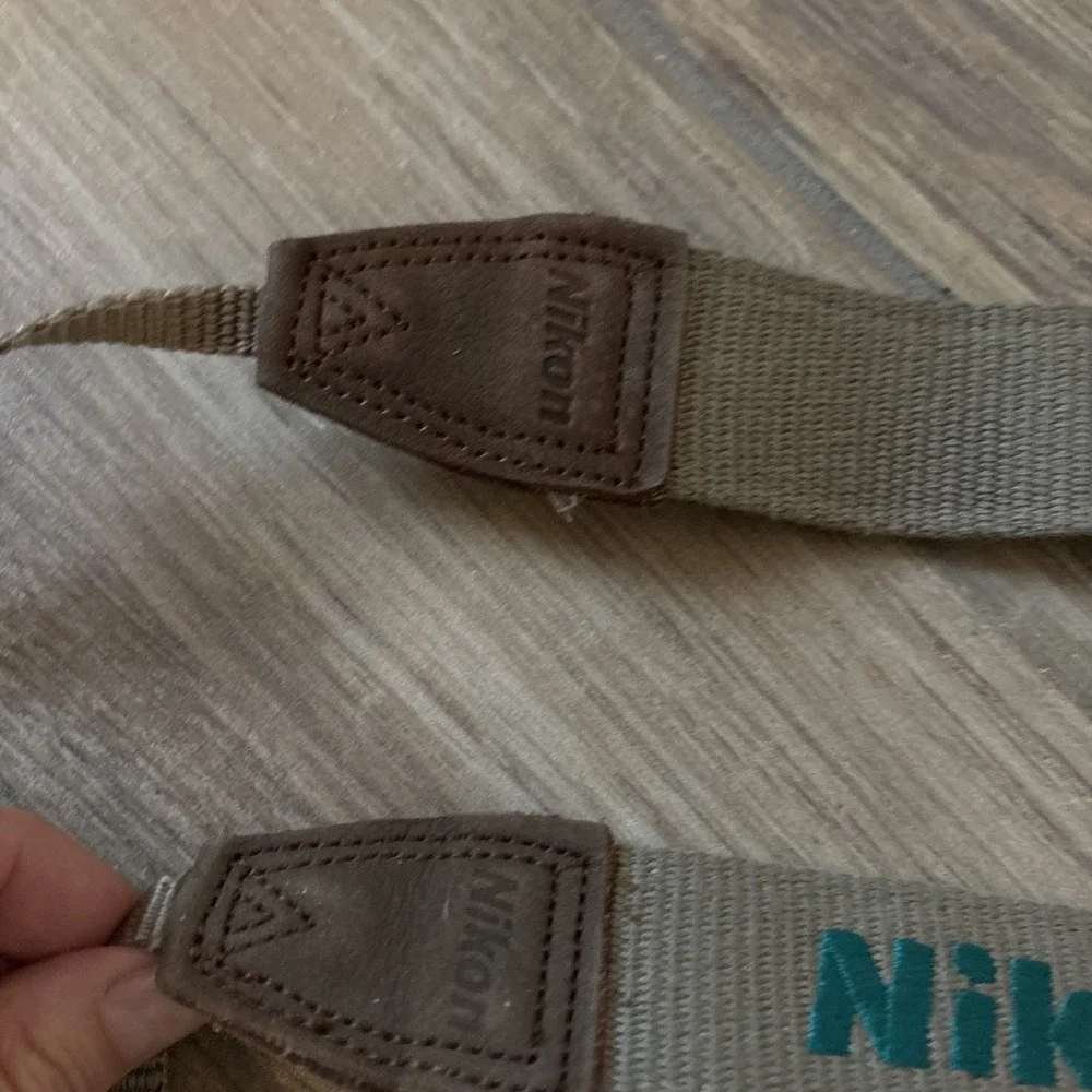 Genuine OEM Nikon Tan / Green Stitching 1.5